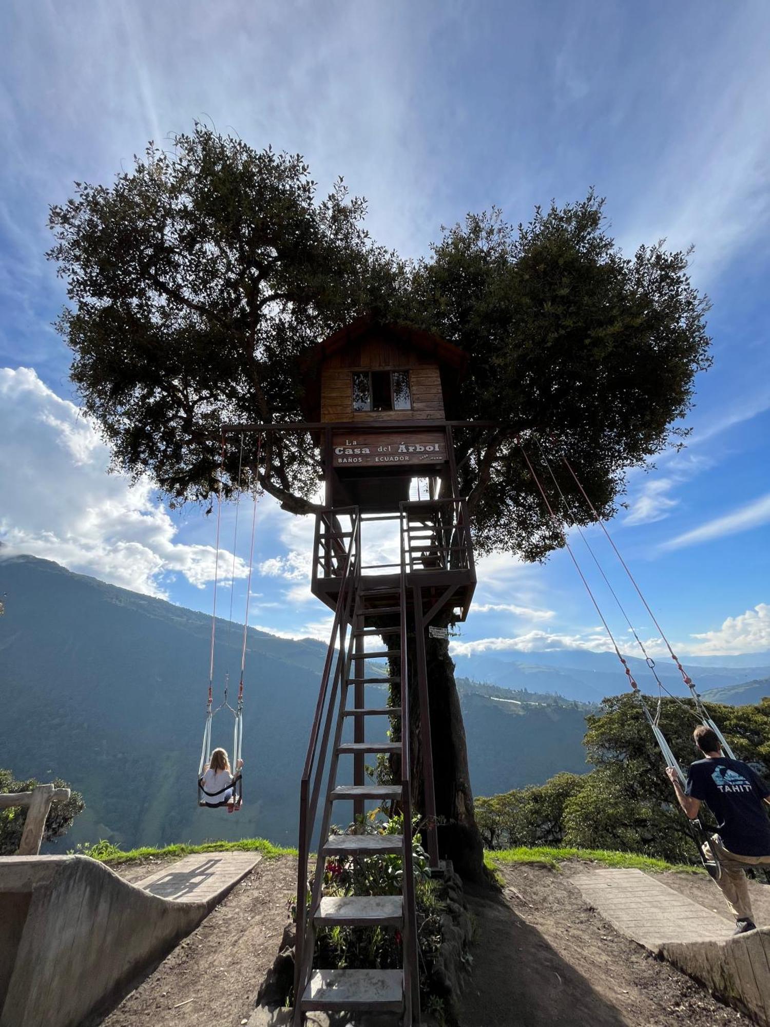 Premium Holiday Cabin - Spectacular Tungurahua Volcano View Baños Buitenkant foto